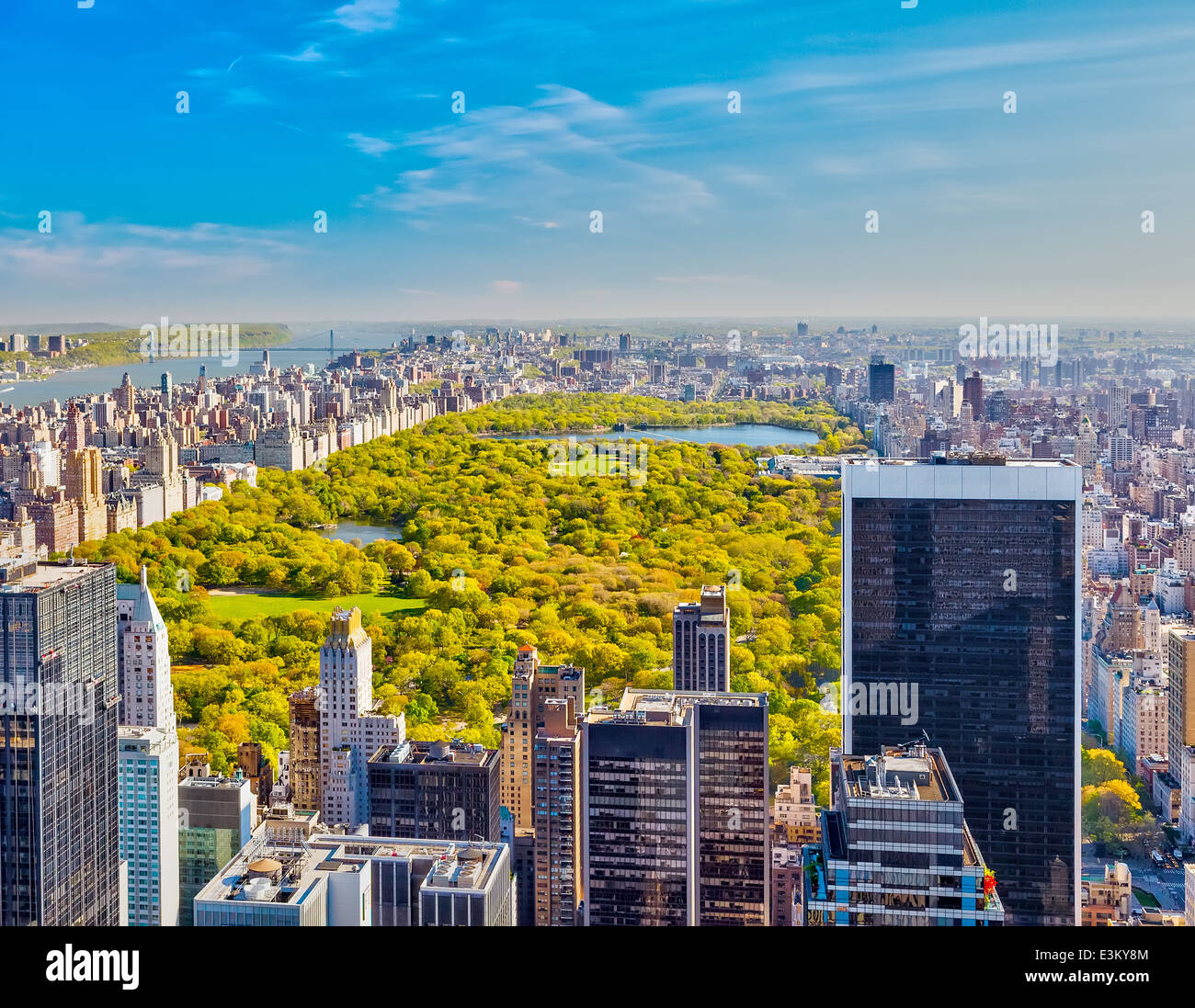 View on central park, New York Stock Photo