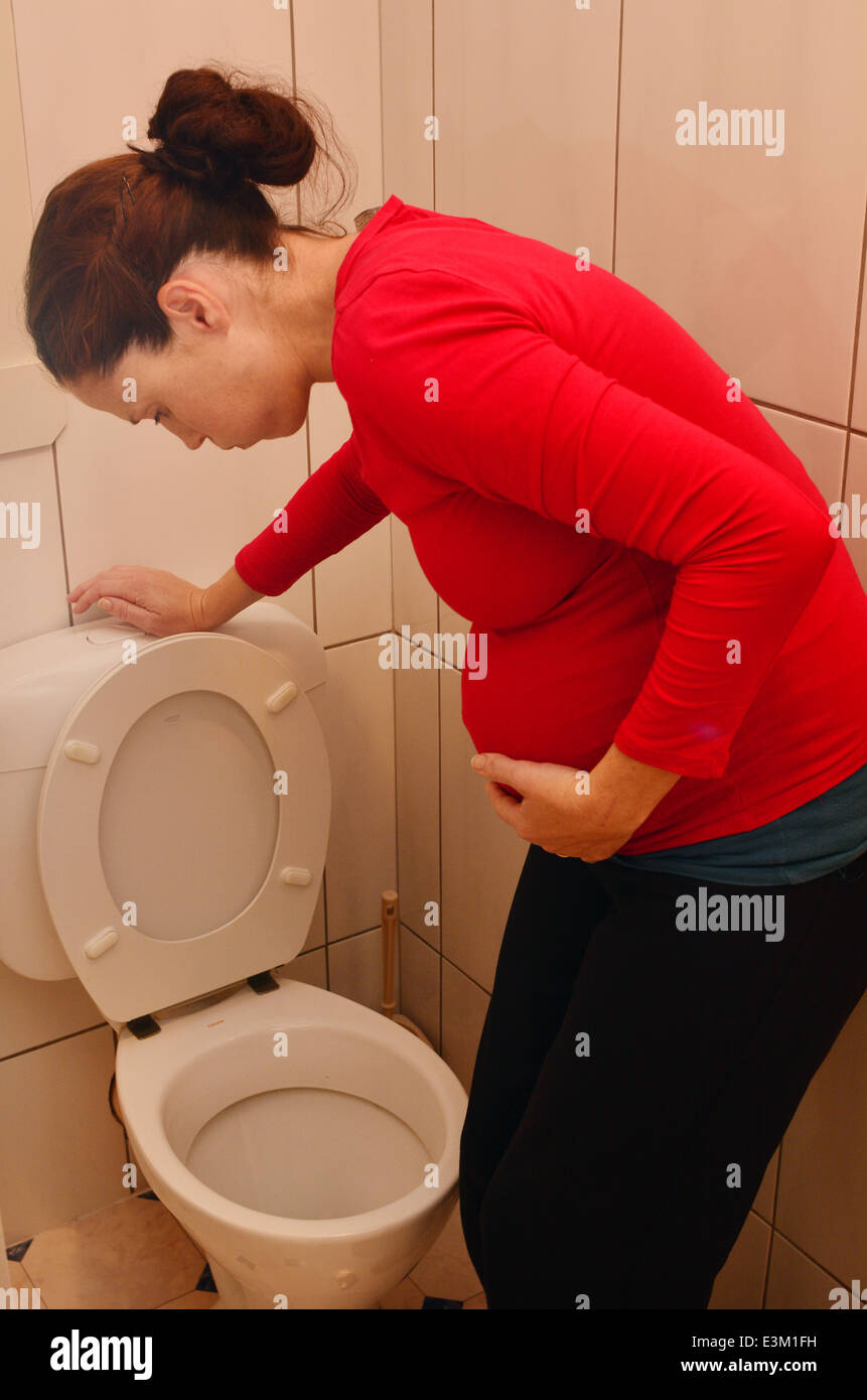 Morning Sickness Pregnancy High Resolution Stock Photography and Images