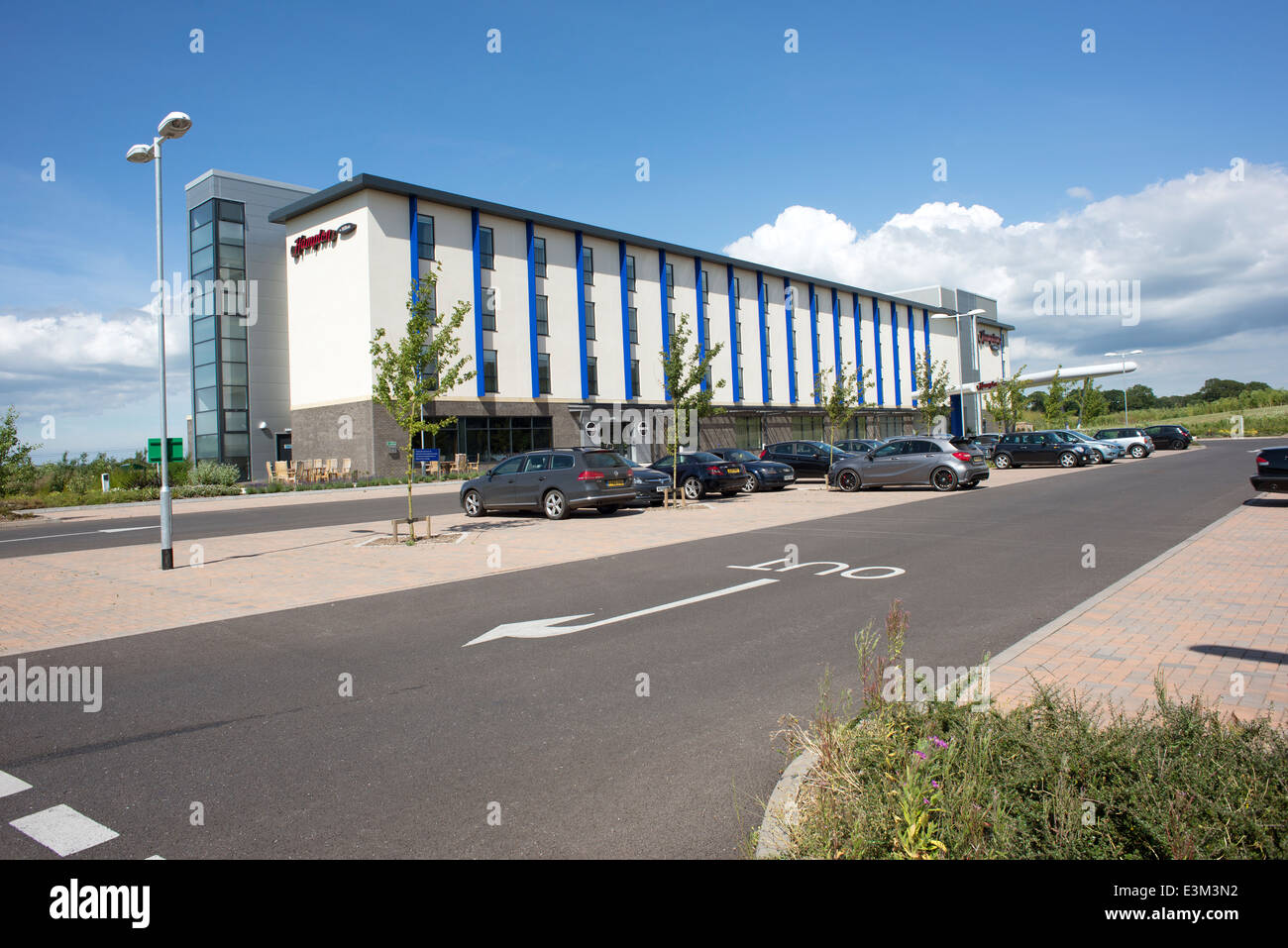 Hampton by Hilton hotel at Exeter Airport Devon England UK Stock Photo