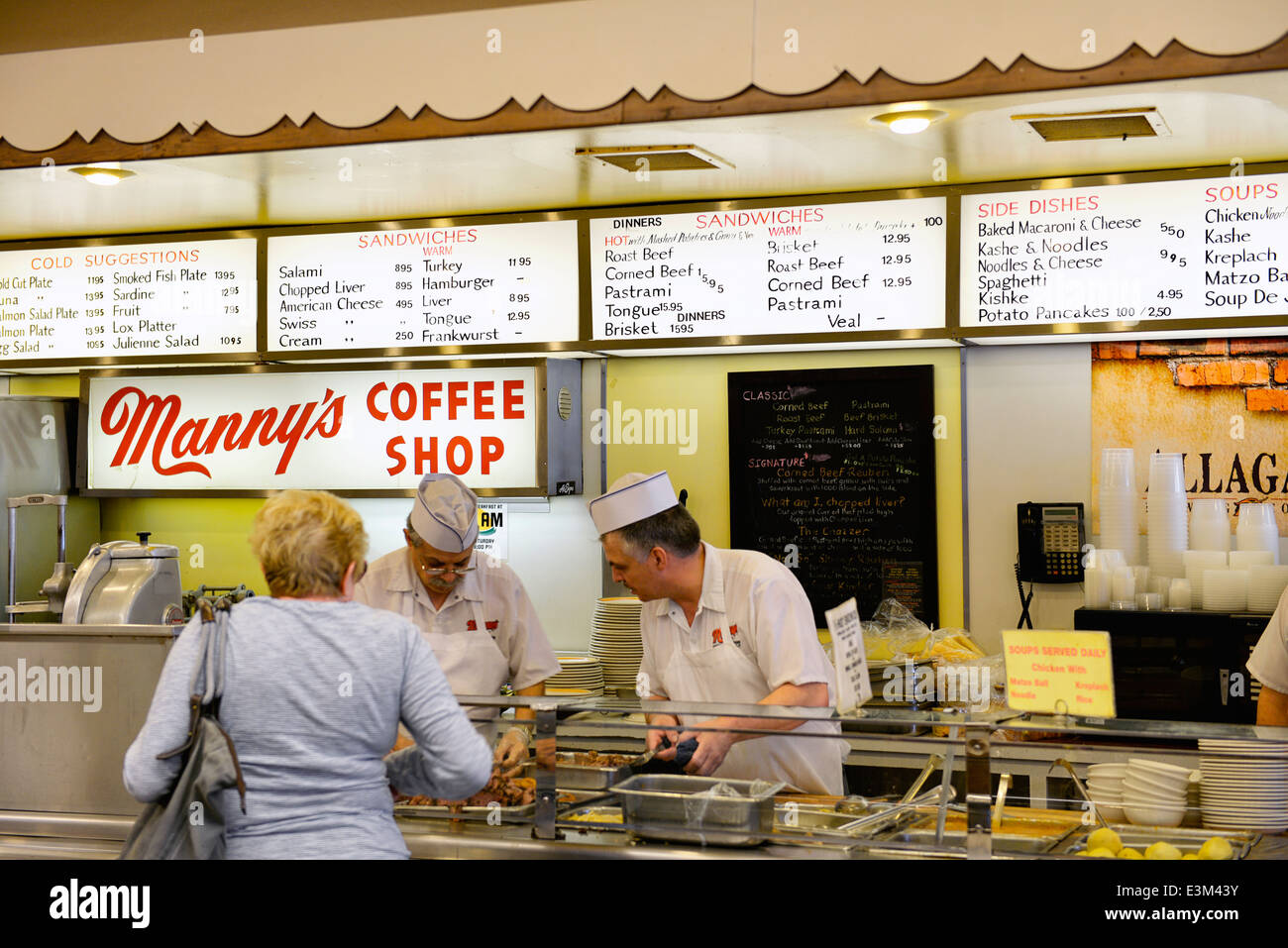 Manny's Coffee Shop in Chicago, Restaurant, Restaurants, Illinois Stock Photo