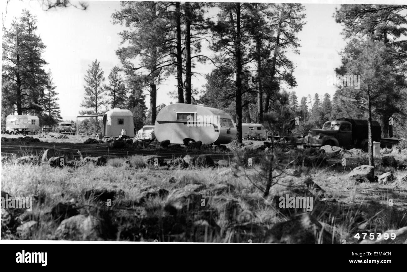Lake Mary Campground 1953 Stock Photo Alamy