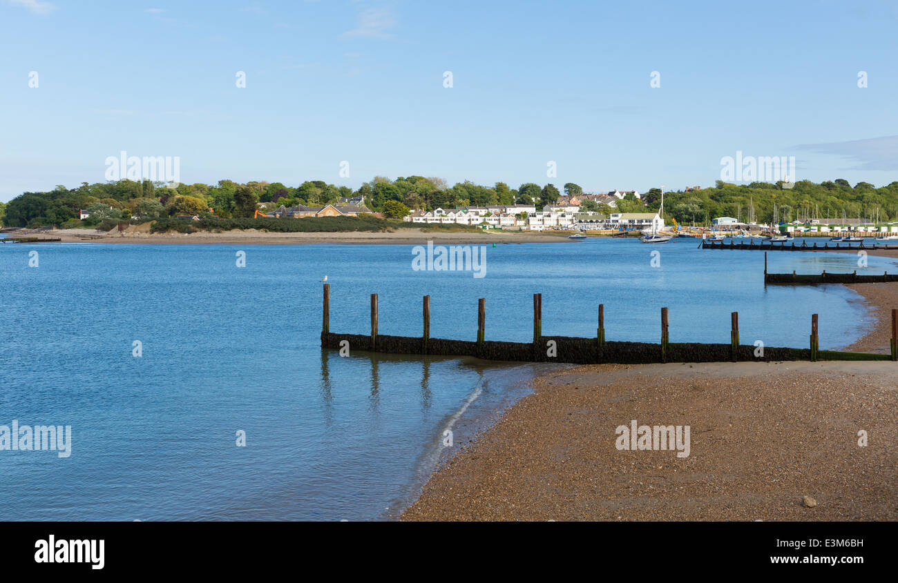 Bembridge beach Isle of Wight island near St Helens harbour Stock Photo