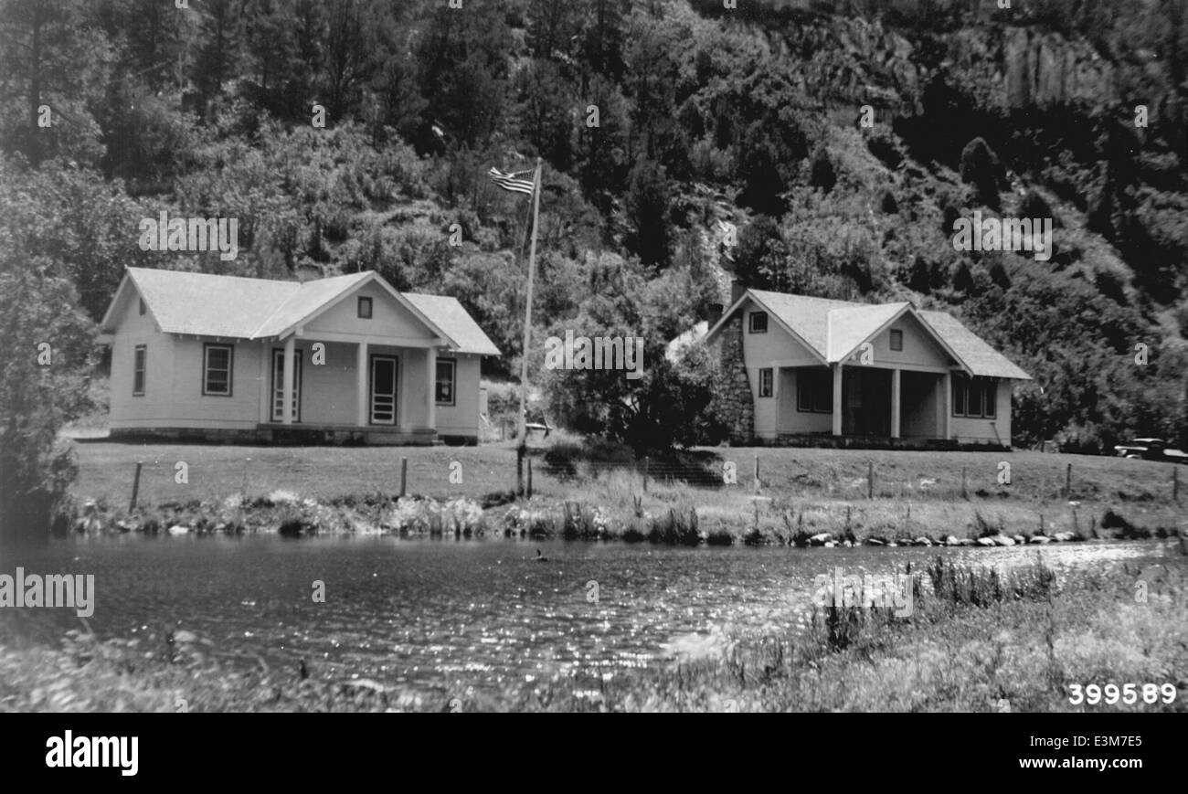 Big Springs office and dwelling Stock Photo Alamy