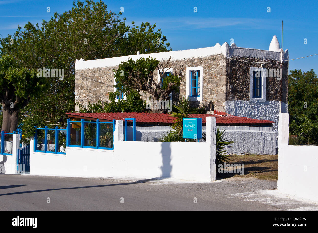 Ampavris restaurant, Kos Town, Kos, Greece Stock Photo Alamy