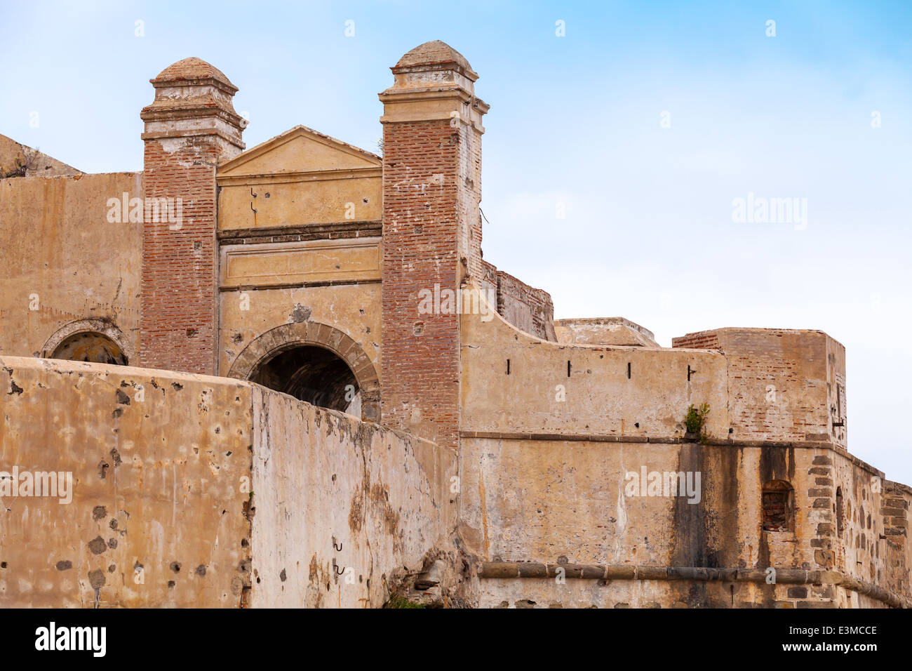 Ancient fortress in old Medina. Tangier, Morocco Stock Photo