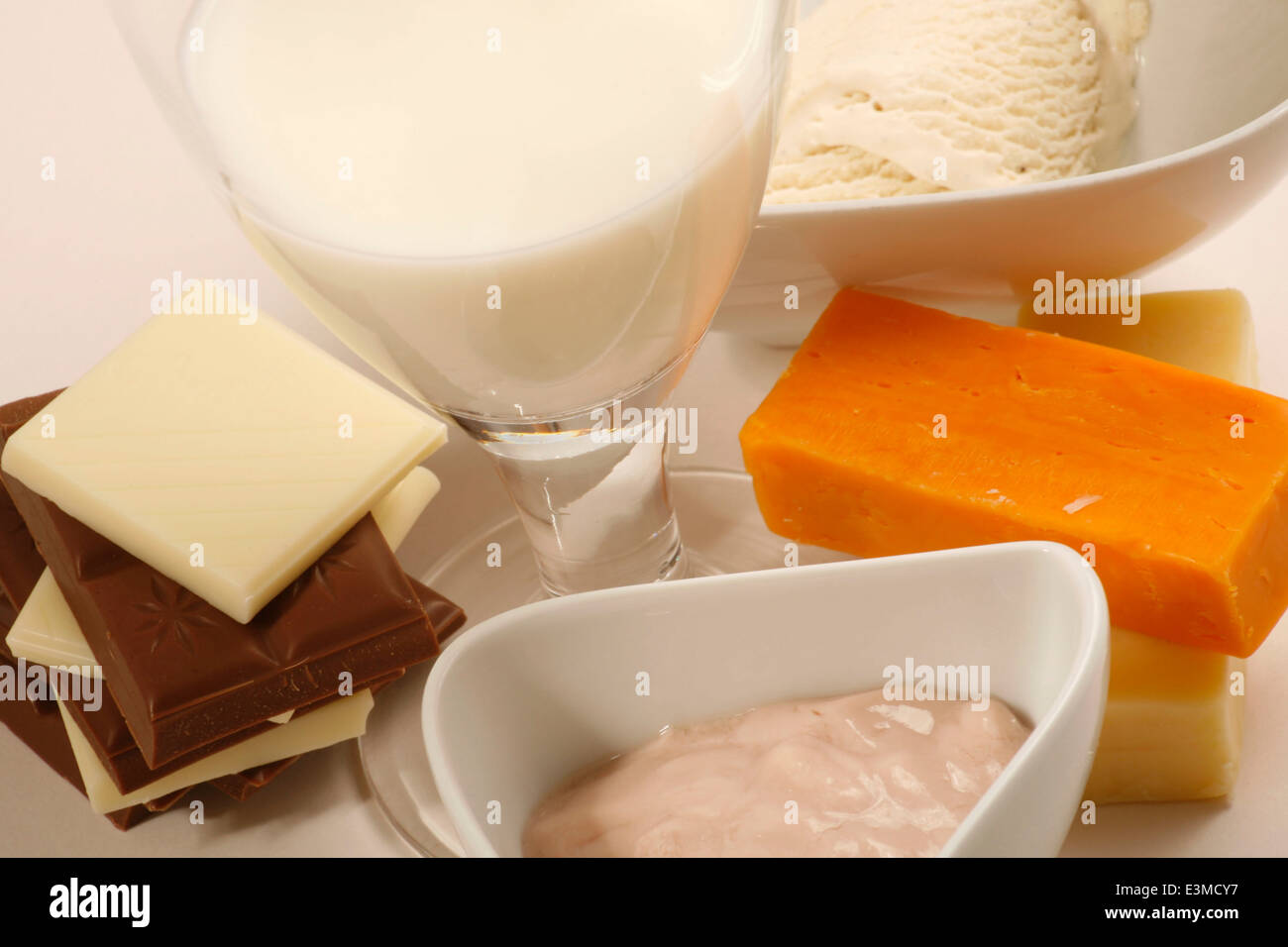 Lactose Intolerance Stock Photo
