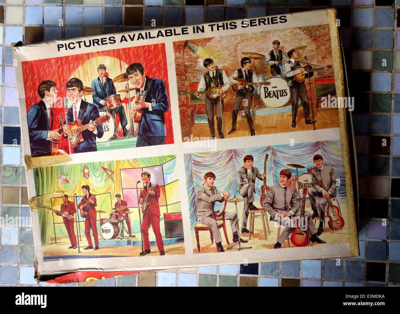 The Beatles jigsaw puzzle from the 1960s, London Stock Photo