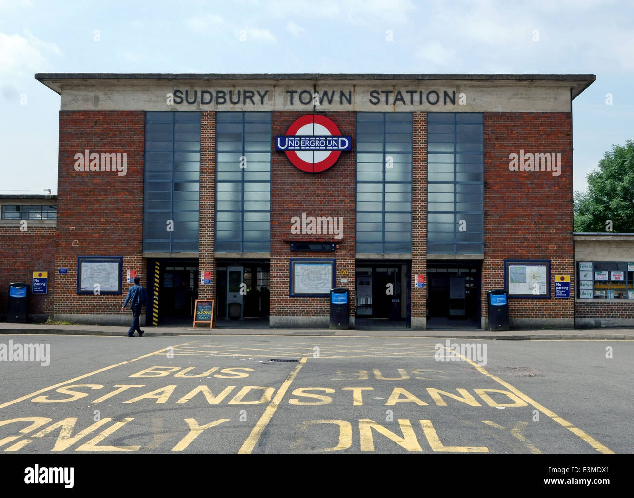 Sudbury Town underground station on the Piccadilly line, West London Stock Photo