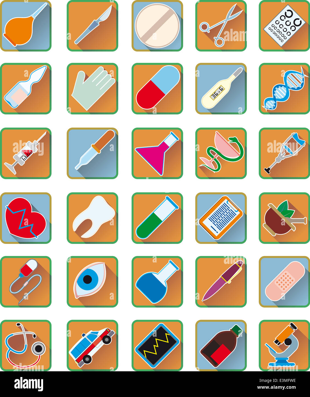 Set of medical accessories Stock Photo - Alamy