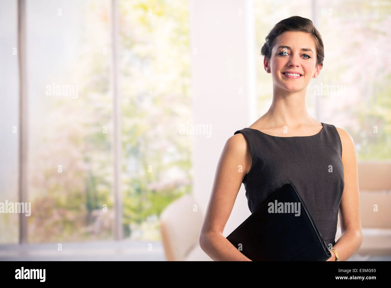 Portrait of smiling businesswoman Stock Photo