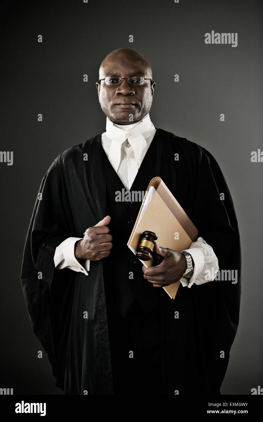 Portrait of confident judge Stock Photo