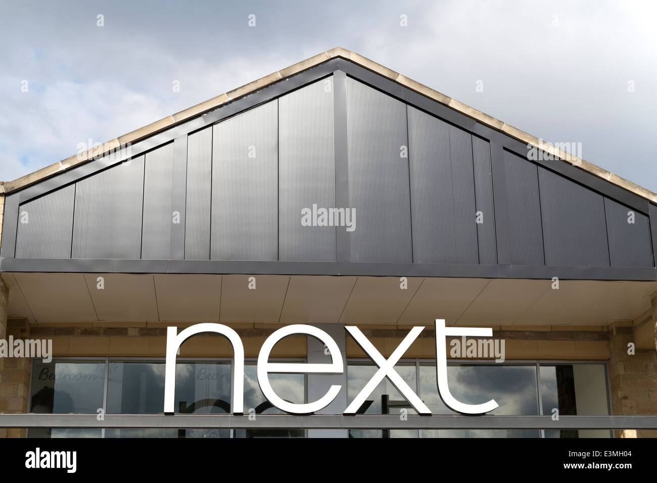 UK, Huddersfield, the Great Northern Retail Park, "Next" store signage