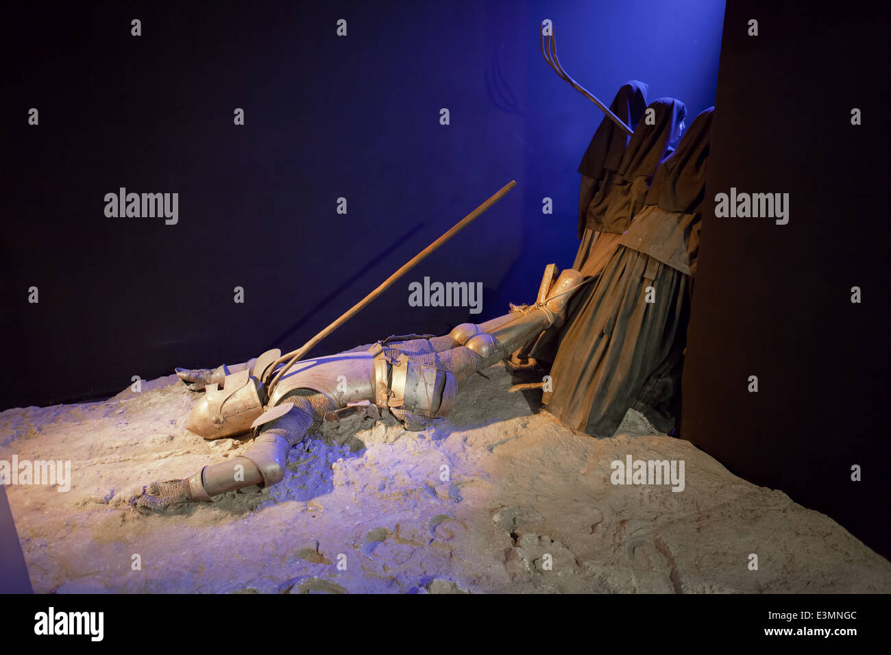 Exhibition in Museum of the History of Catalonia in Barcelona, Spain. Stock Photo