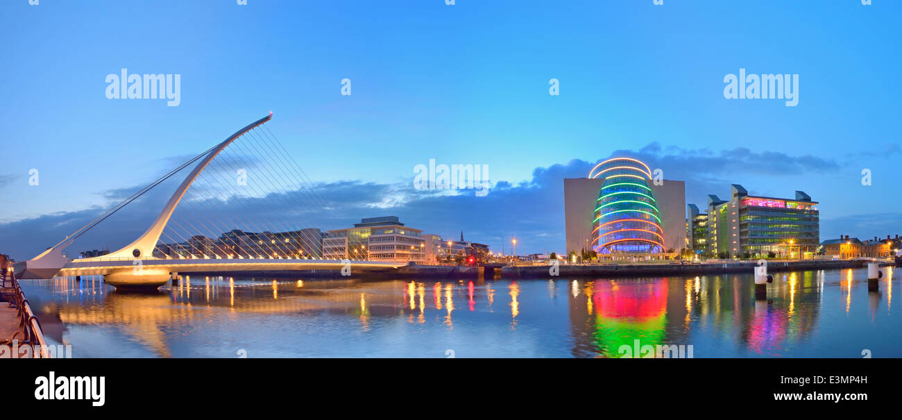 Samuel Beckett Bridge in Dublin, Ireland Stock Photo