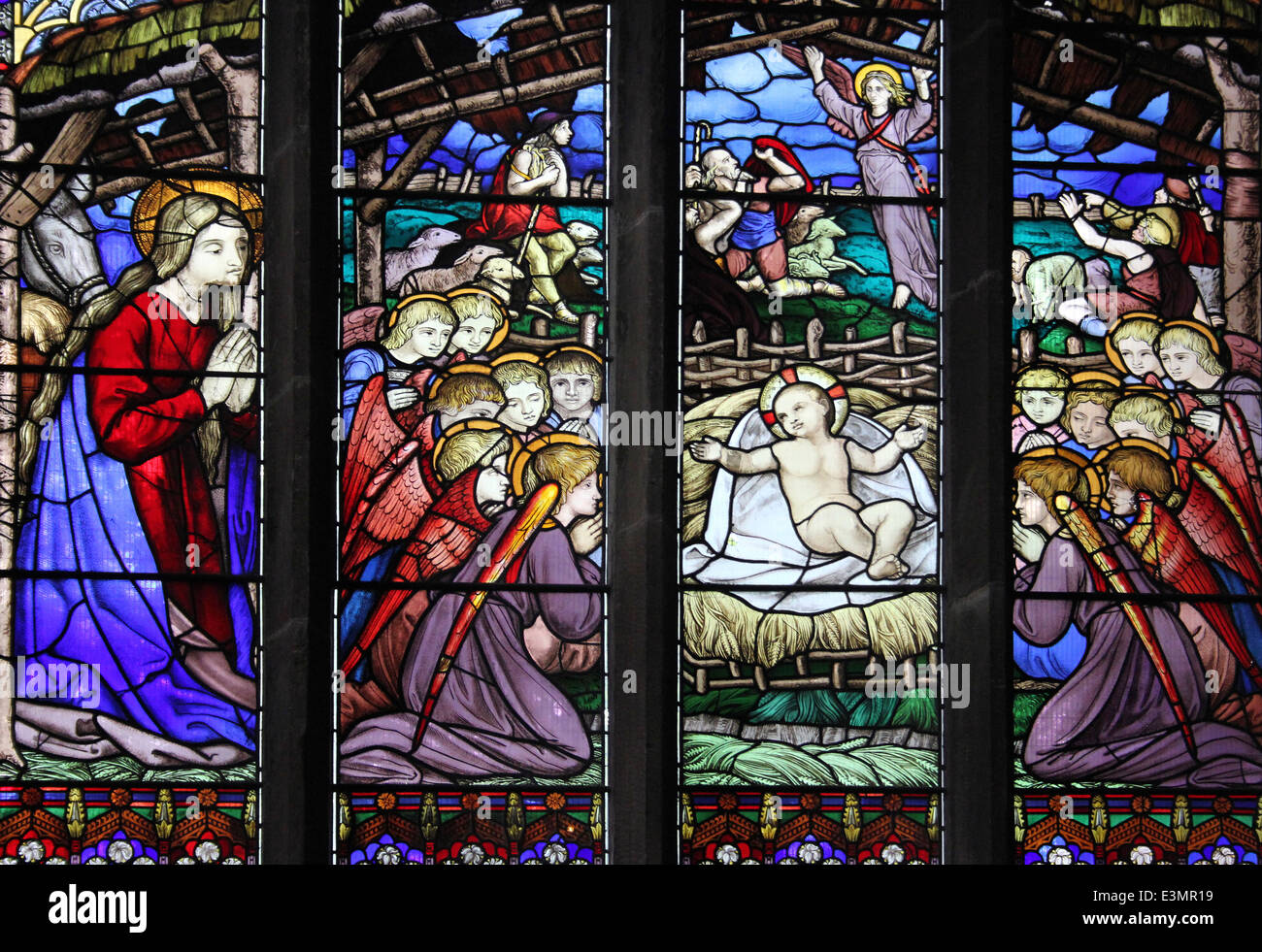 Stained glass nativity hires stock photography and images Alamy