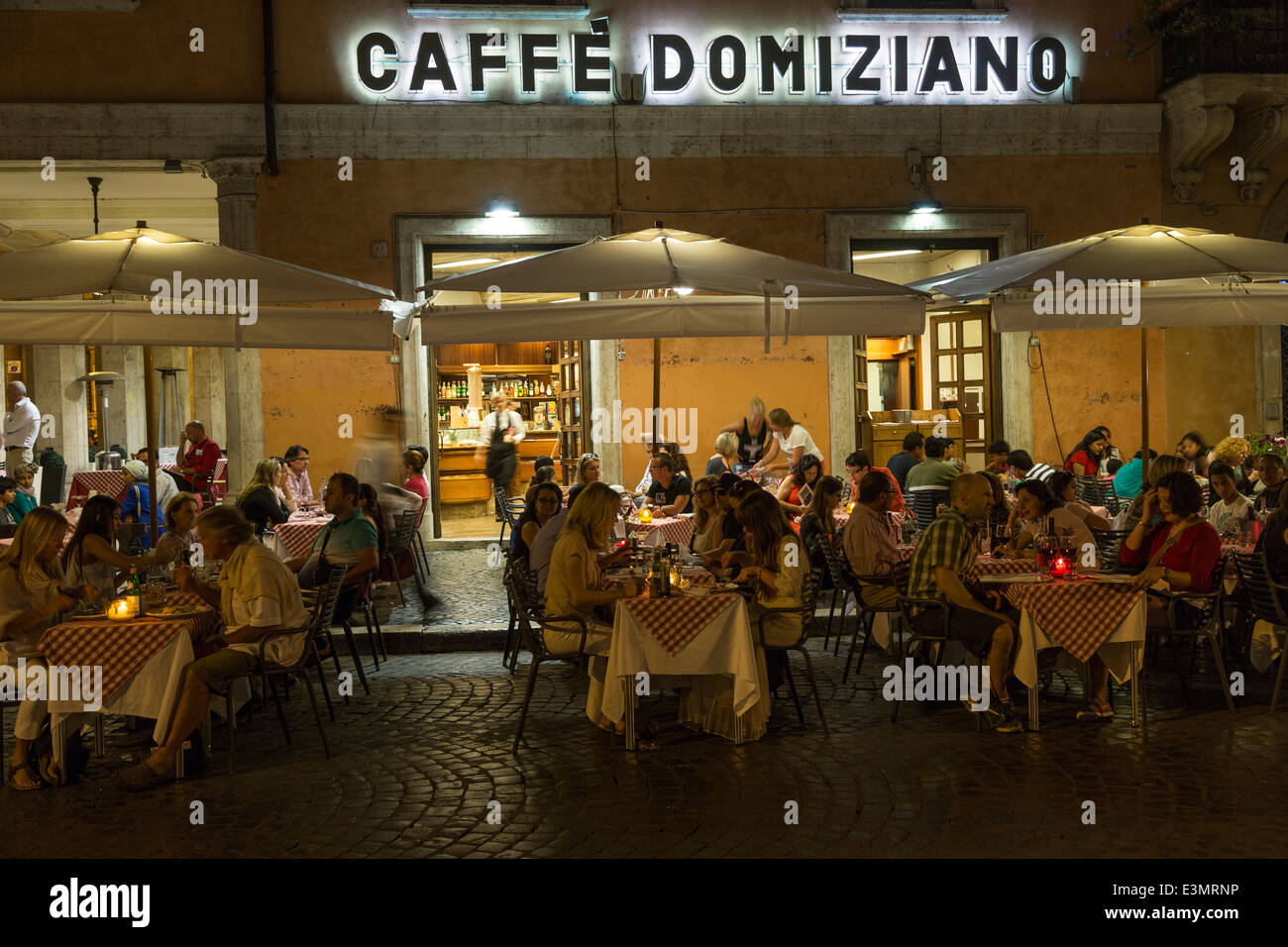 Caffè Domiziano, Piazza Navona, 88, Rome, Italy Stock Photo