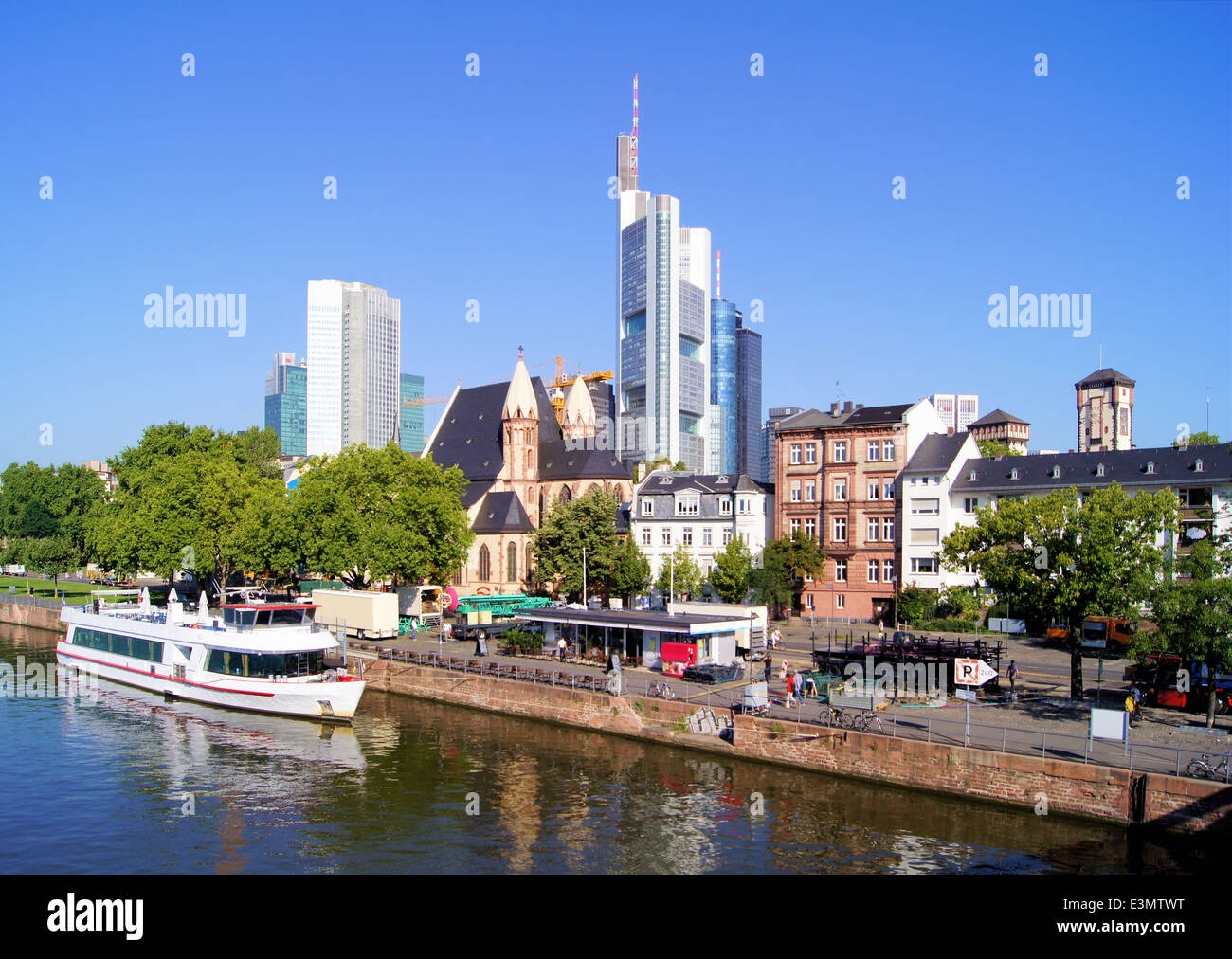 View of the skyline of Frankfurt, Germany Stock Photo