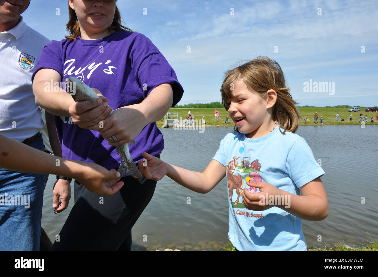 Genoa Kid's Fishing Day 2012 Stock Photo