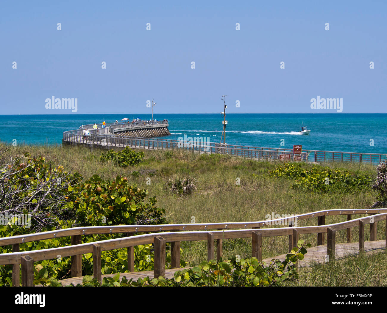Sebastian Inlet State Park on the East Coast of Florida USA Stock Photo
