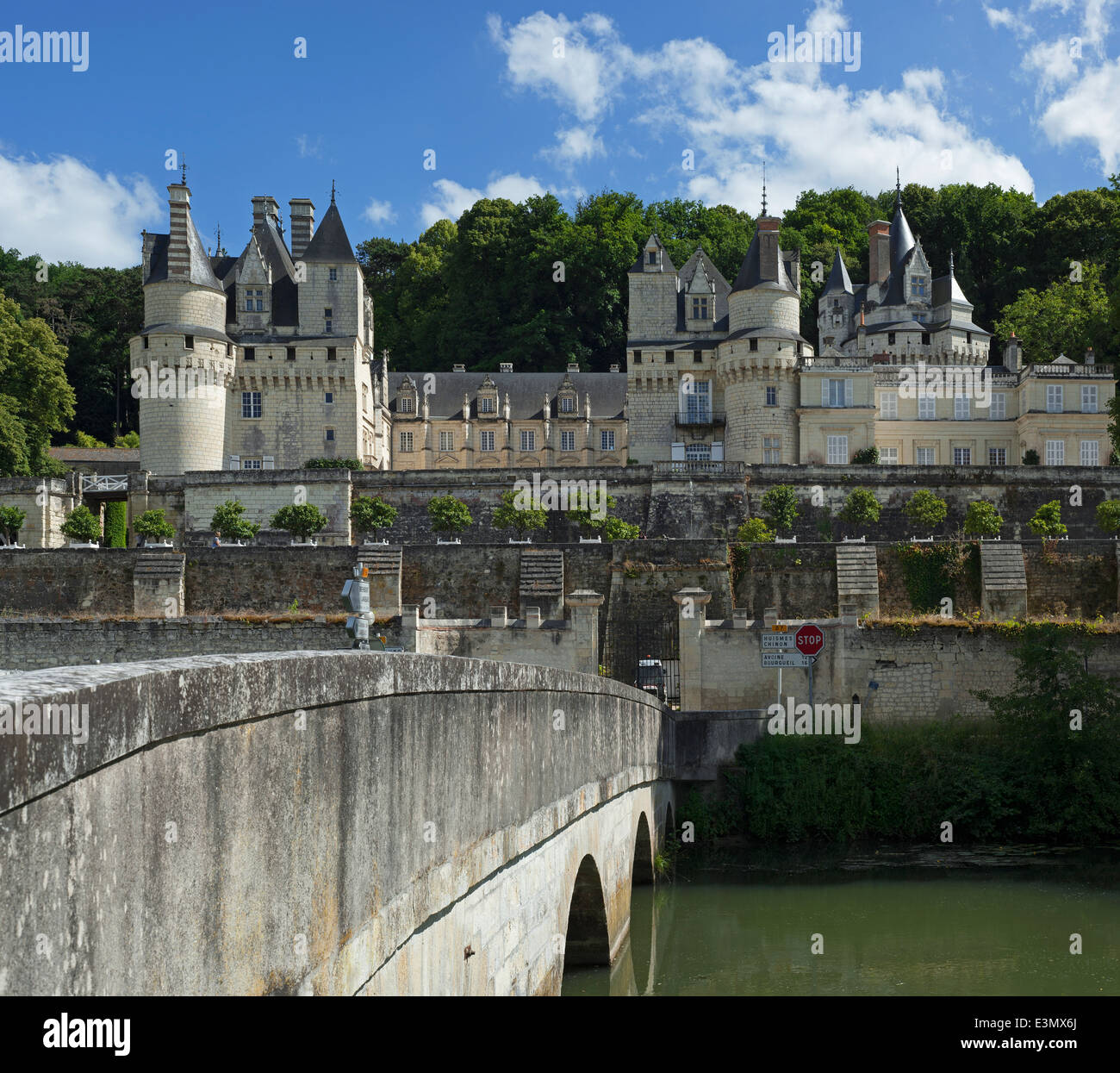 The Château d'Ussé, one of the Châteaux of the Loire Valley at Rigny-Ussé, Indre-et-Loire, France Stock Photo