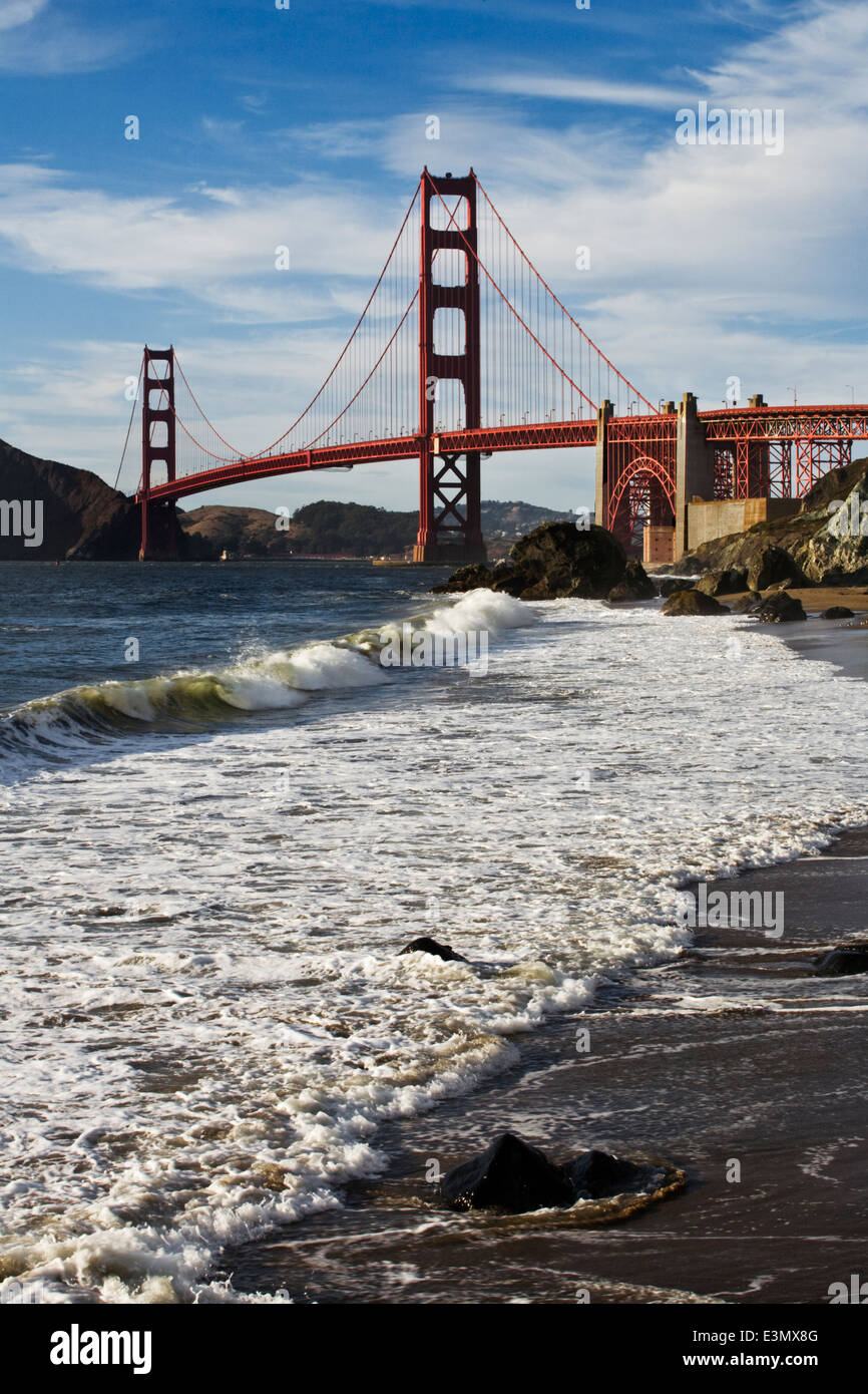 THE GOLDEN GATE BRIDGE as seen from BAKER BEACH - SAN FRANCISCO ...