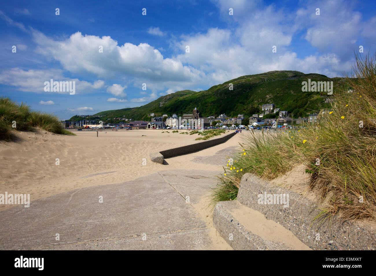 Ynys-y-Brawd Dunes Barmouth Beach Gwynedd Wales UK Stock Photo