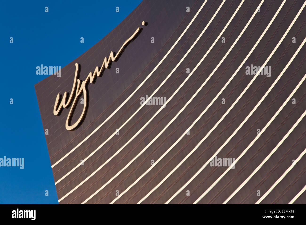 The exterior of the WYNN HOTEL and CASINO - LAS VEGAS, NEVADA Stock Photo