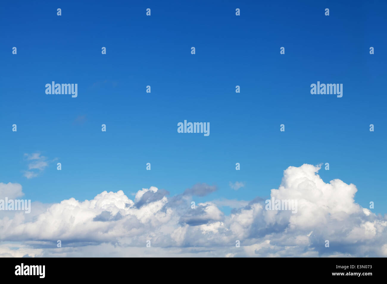 Blue sky with clouds background with copy space Stock Photo - Alamy