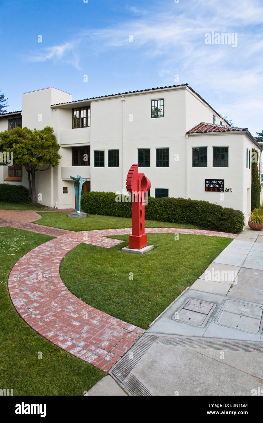 Exterior of the MONTEREY MUSEUM OF ART MONTEREY, CALIFORNIA Stock