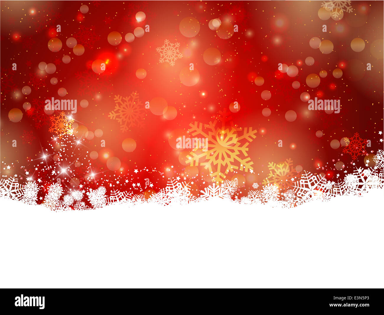 Decorative Christmas background of snowflakes and stars Stock Photo - Alamy