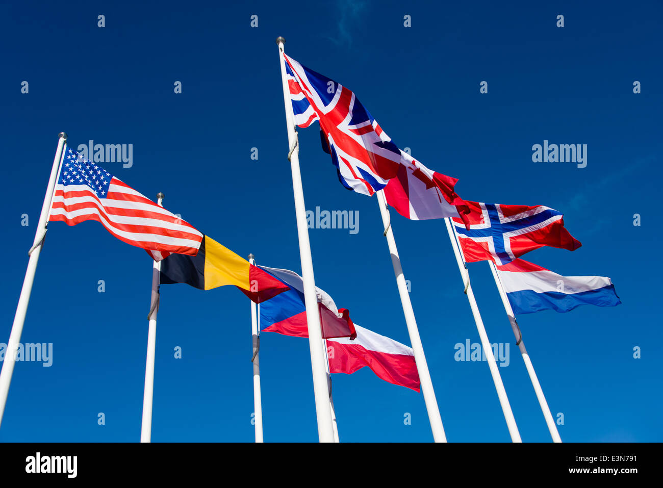 Flags of the nations that took part in DDay, DDay Landing Museum