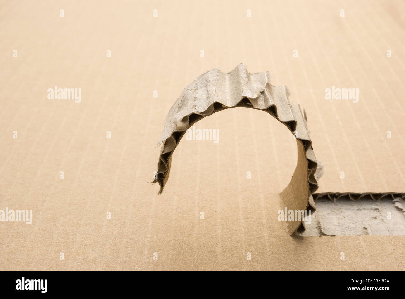 cardboard with a cut off section Stock Photo - Alamy