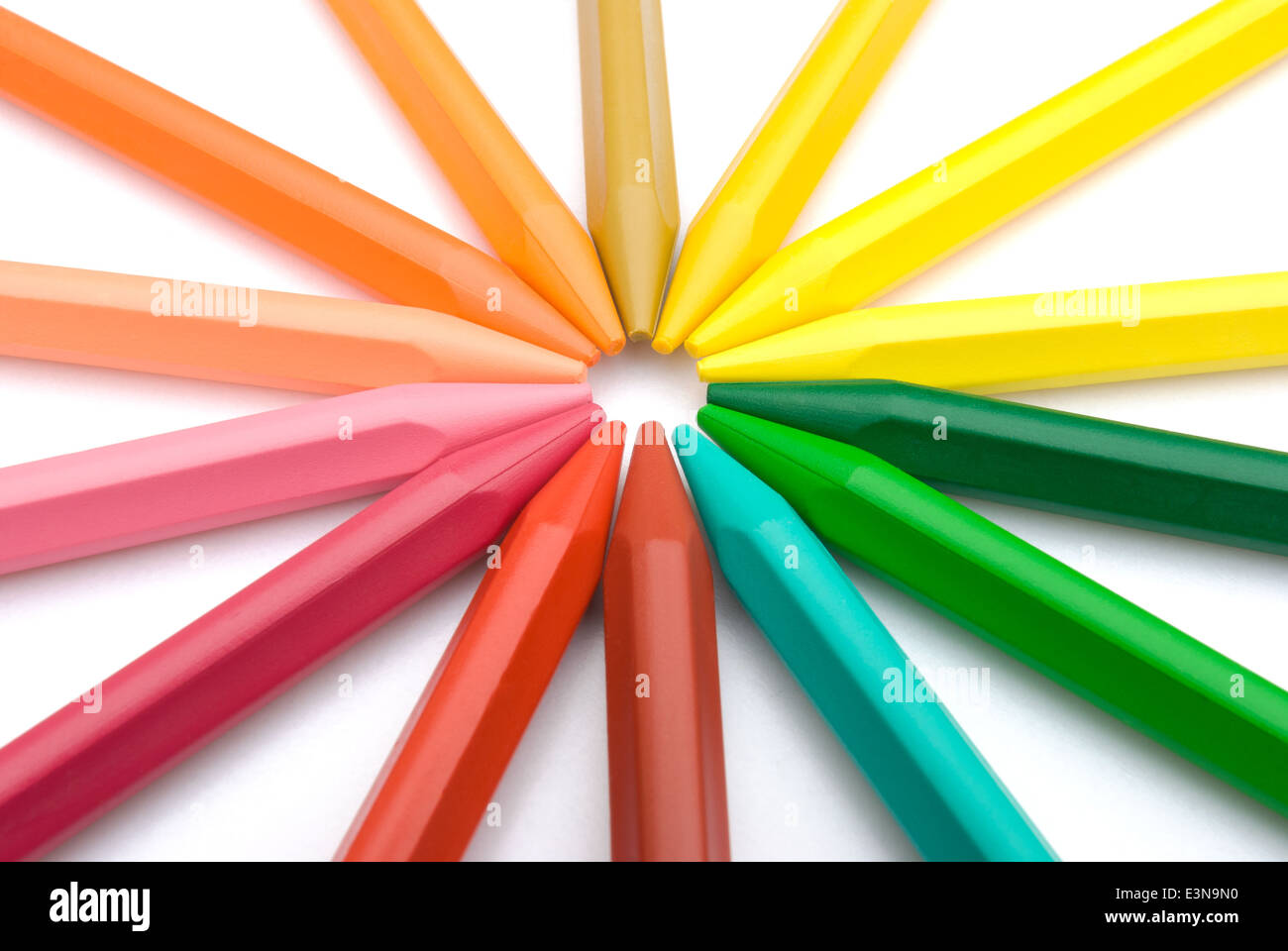 colorful crayons put together Stock Photo - Alamy