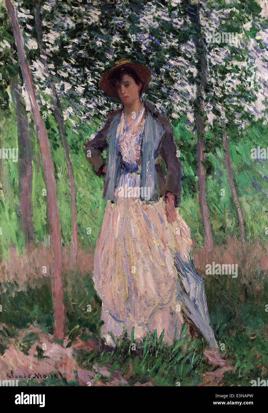 Claude Monet - The Stroller - 1887 - MET Museum - New-York Stock Photo