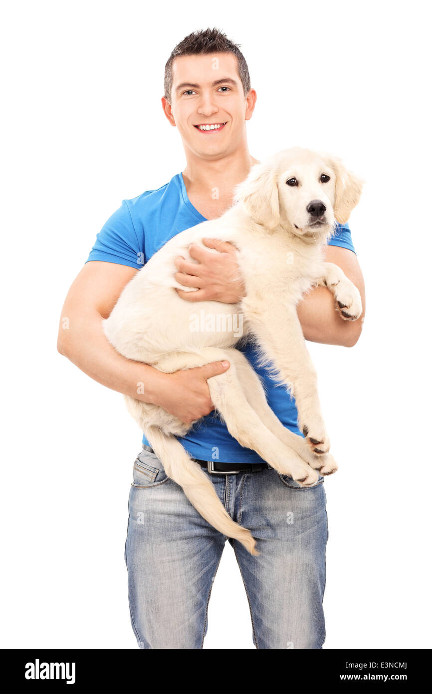 Мальчик держит собаку. Человек с собакой на руках. Щенок на руках. Человек держит собаку. Держит собаку на руках.