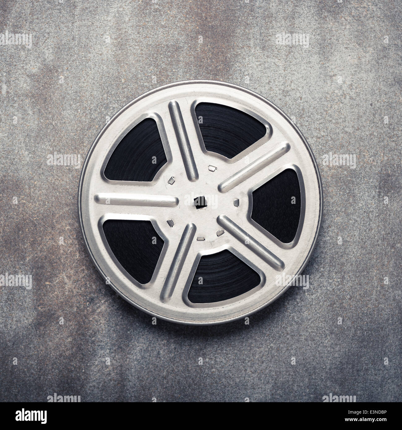 Old metal movie film reel hi-res stock photography and images - Alamy