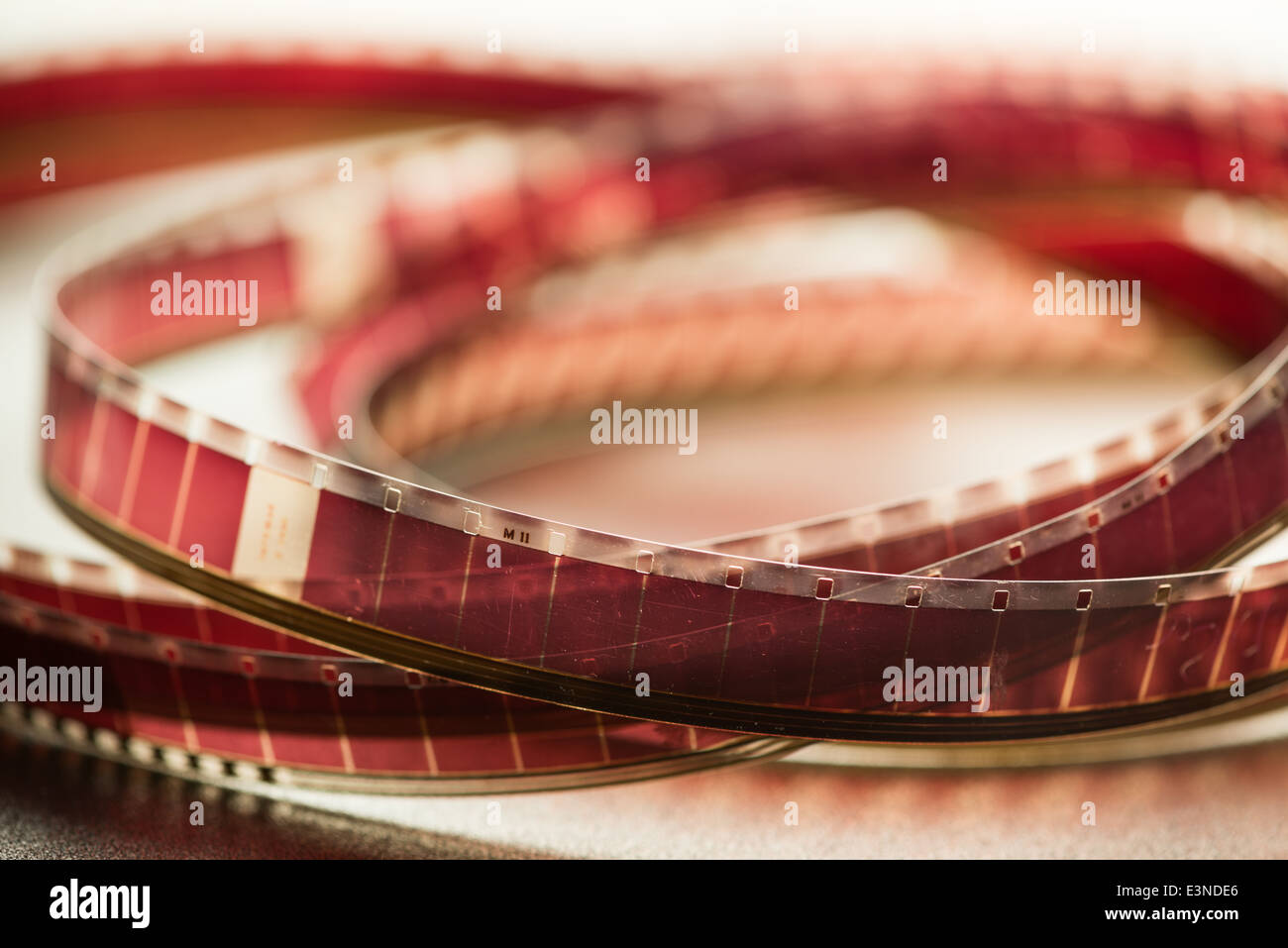 Old motion picture film Stock Photo