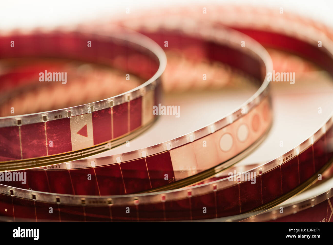 Old motion picture film Stock Photo