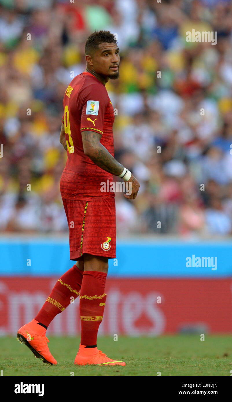 Fortaleza, Brazil. 21st June, 2014. FILE - Ghana's Kevin Prince Boateng during the FIFA World Cup 2014 group G preliminary round match between Germany and Ghana at the Estadio Castelao Stadium in Fortaleza, Brazil, 21 June 2014. Photo: Thomas Eisenhuth/dpa/Alamy Live News Stock Photo