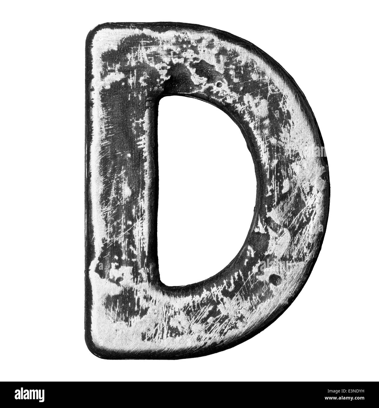 Metal alloy alphabet letter  Stock Photo