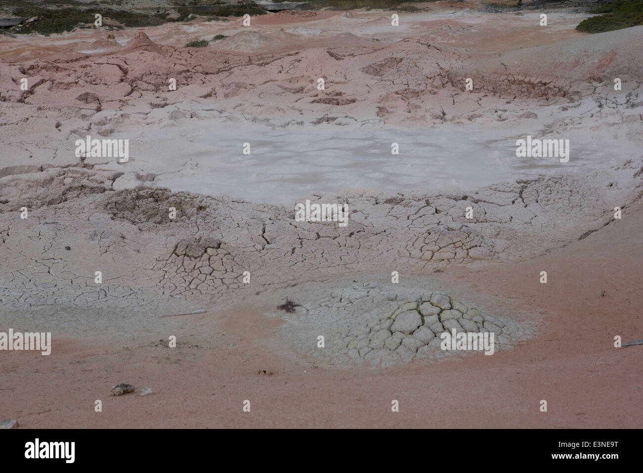 Fountain Paint Pots hot mud formed from silica and clay minerals coloured by iron oxides
