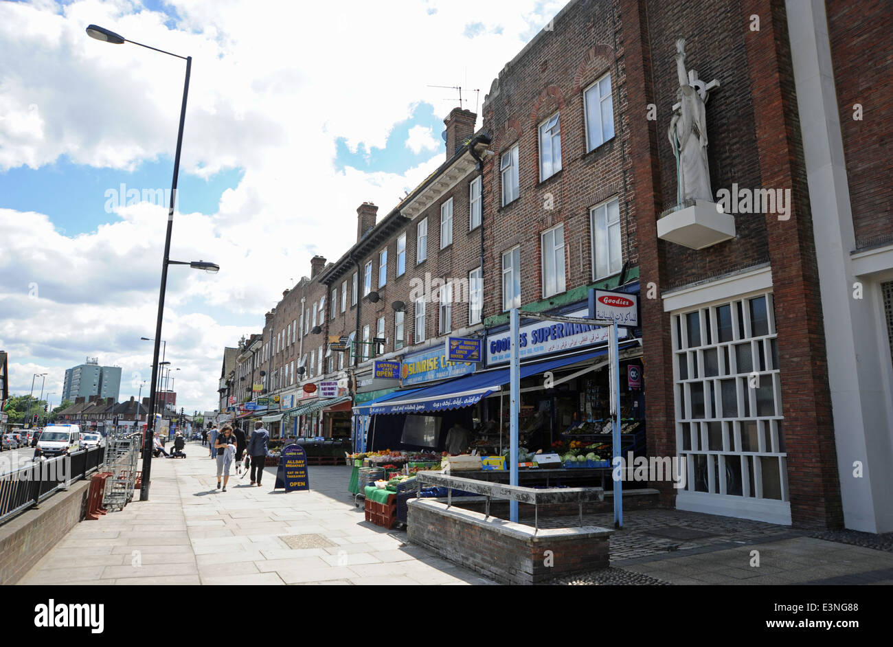 Shops in East Acton in the London Borough of Hammersmith and Fulham