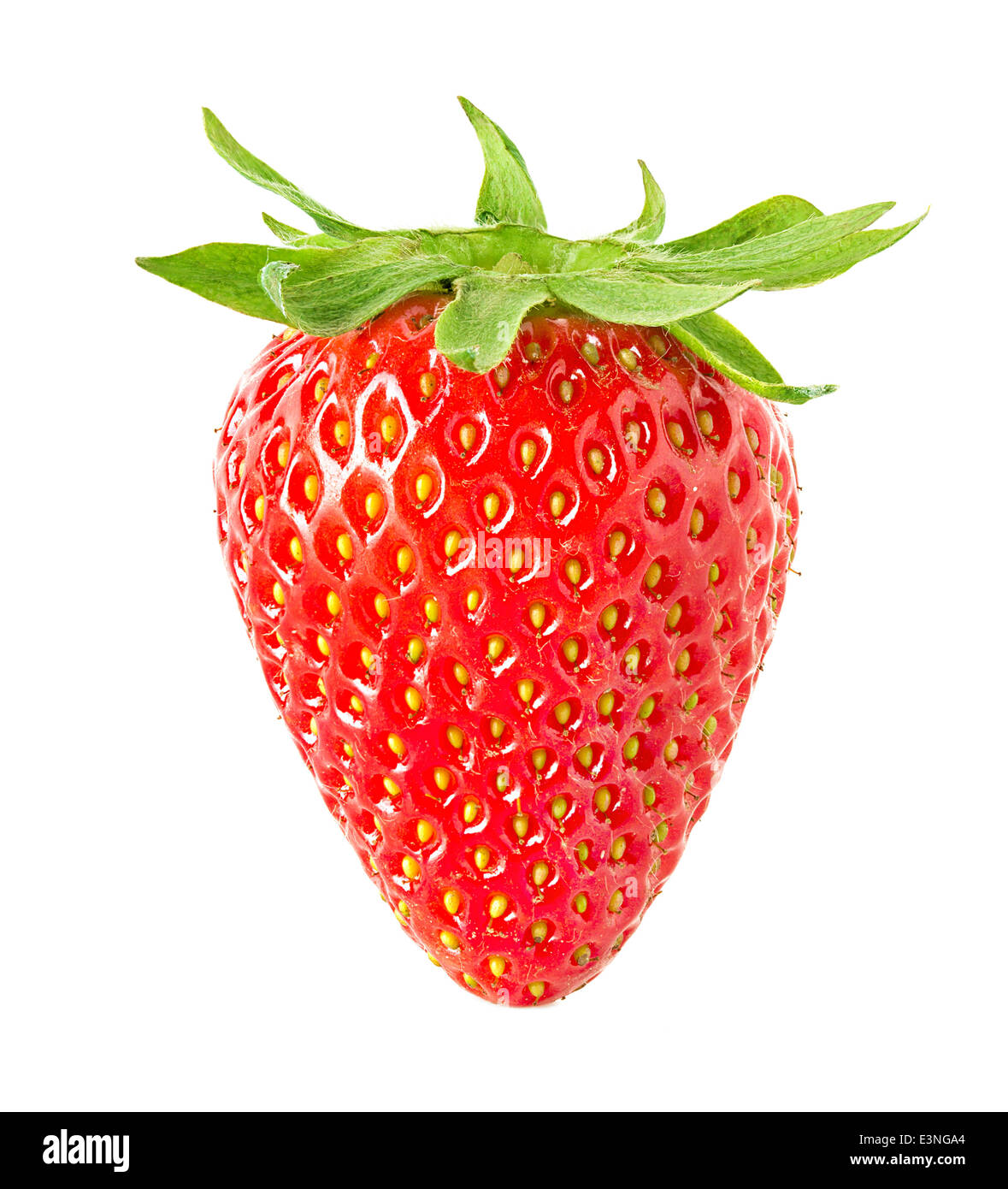 strawberries close-up isolated on white background Stock Photo - Alamy