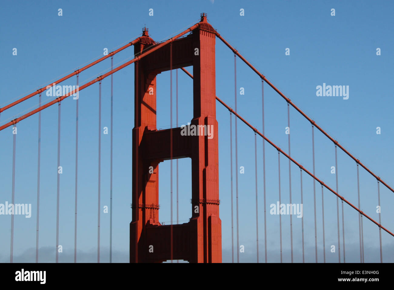 Golden Gate Bridge Detail Stock Photo