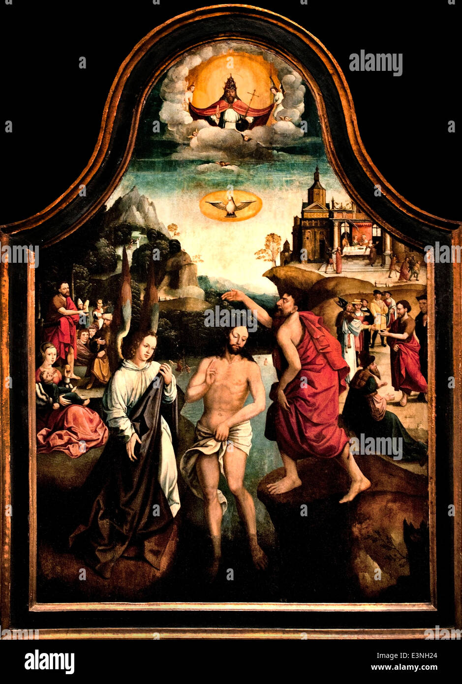 Baptism of Christ 1570  Pourbus, Pieter 1523-1584 Flemish Dutch Netherlands Stock Photo