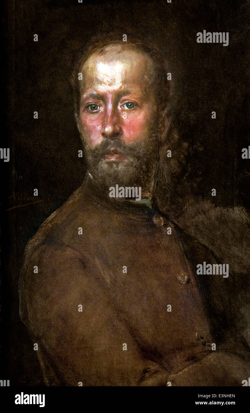 Self-portrait 1875 Villegas Cordero José 1844 - 1921 Spain Spanish Stock Photo