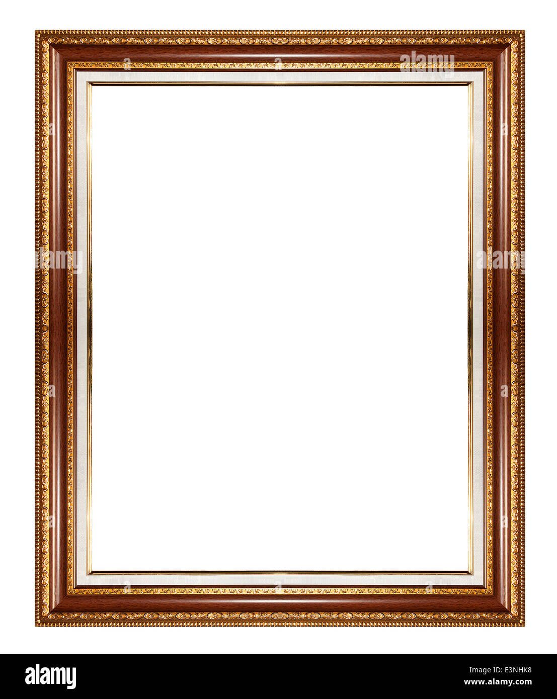gold picture frame isolated on white background Stock Photo Alamy