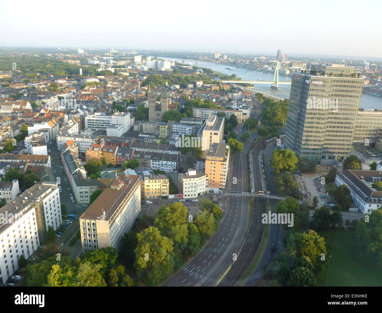 Köln von oben Stock Photo