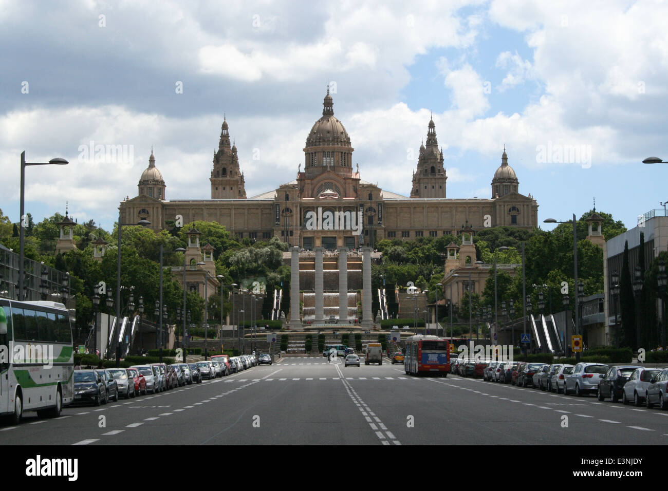 Nationalpalast Barcelona Stock Photo