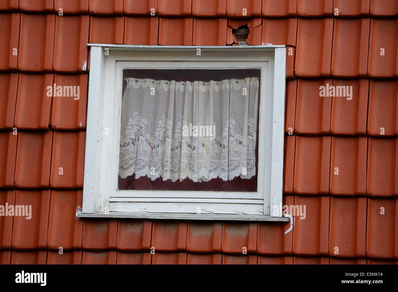 The window of a house, Germany, 18. June 2014. Photo: Frank May Stock ...